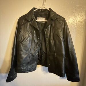 Wilson Black Leather Jacket